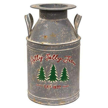 Holly Jolly Farm Milk Can - The Fox Decor